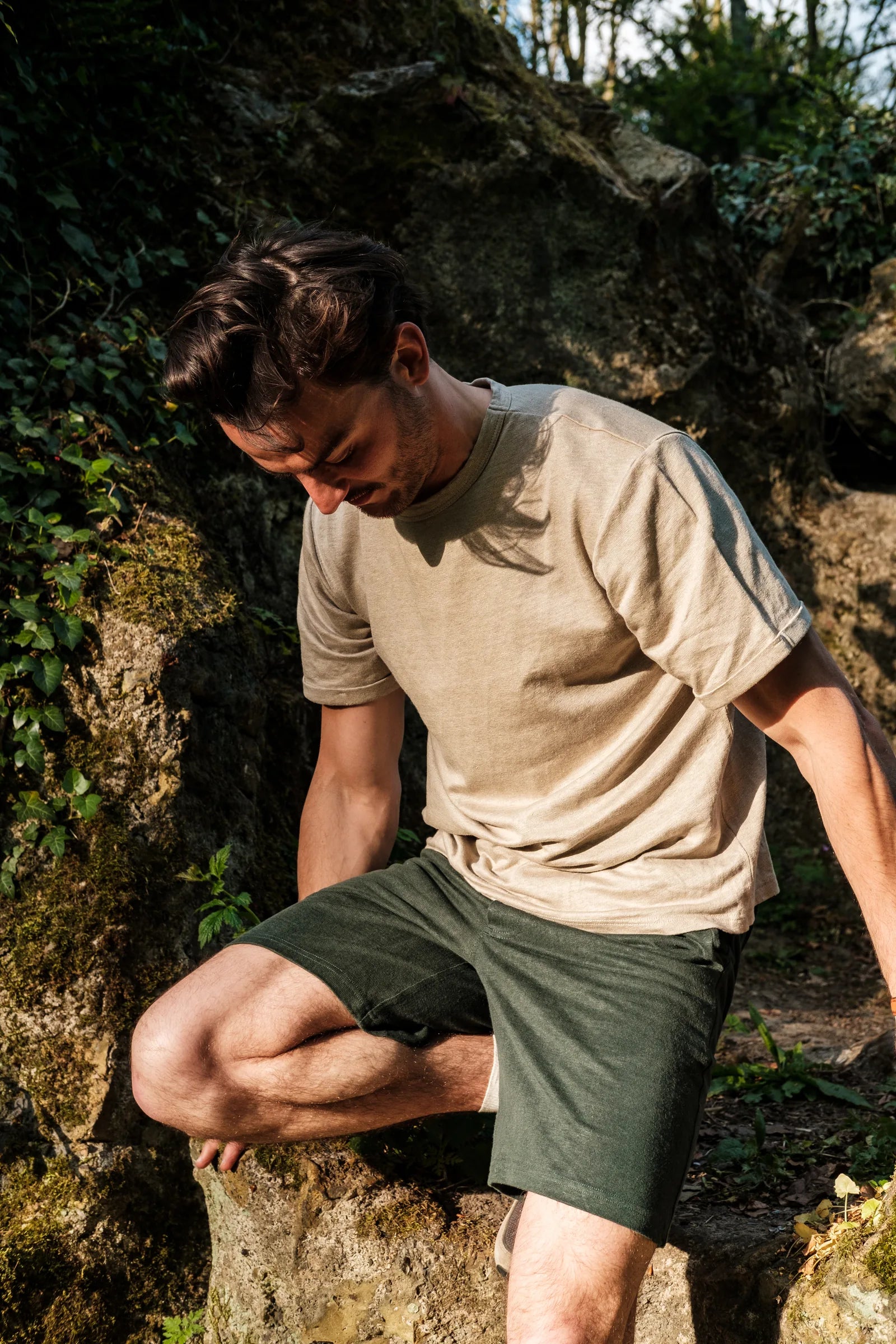 Le T-shirt maille lourde 100% lin coloris Naturel - photo 6/8