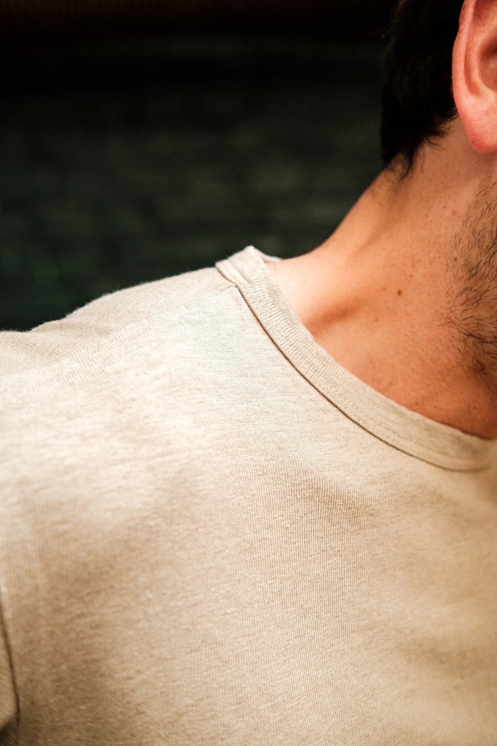 Le T-shirt maille lourde 100% lin coloris Naturel - photo 4/8